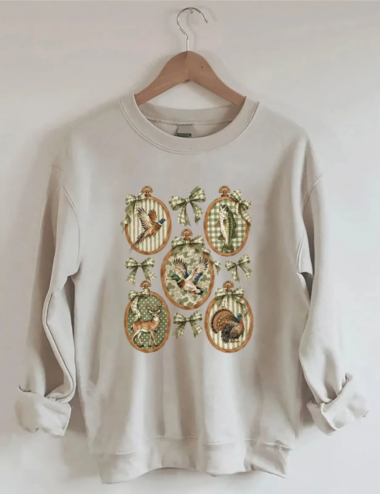 Hunting Season Merry Christmas Animals Holiday Sweatshirt